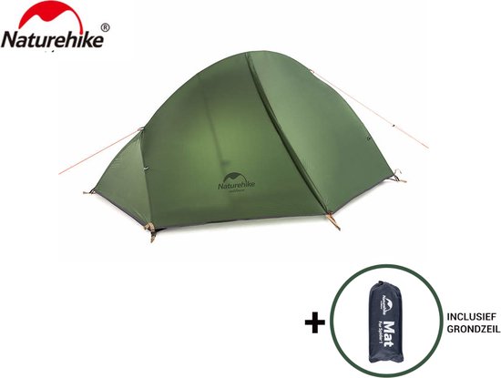 Naturehike® Spider 1-persoons tent - Lichtgewicht tent - 20D nylon - 4000MM - Trekkerstent en trekking tent - 1 persoons lichtgewicht