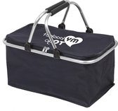 Opvouwbare boodschappenmand met comfortabel handvat - lichtgewicht en duurzaam - capaciteit ca. 24 lt voor kamperen strand winkelen picnic basket