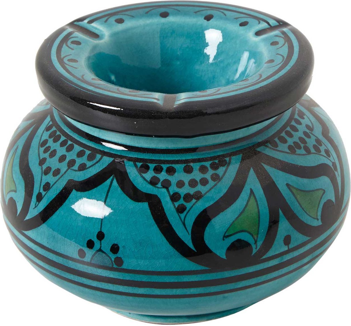 Goedkoopste Asbak keramiek turquoise