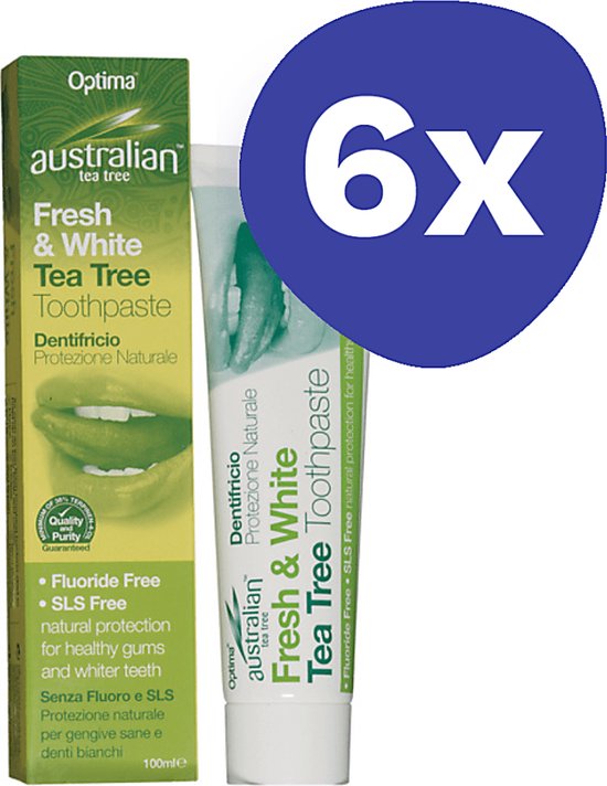 Dentifrice Frais & White Arbre à Thé Australian (6x 100ml)
