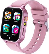 MANI Smartwatch Roze Kids - Smartwatch Kinderen – Sporthorloge Dames Heren - Gewoonte functie - Spellen - IOS en Android