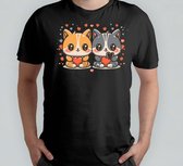 Bonnie & Clyde - T Shirt - Cats - Gift - Cadeau - CatLovers - Meow - KittyLove - Katten - Kattenliefhebbers - Katjesliefde - Prrrfect