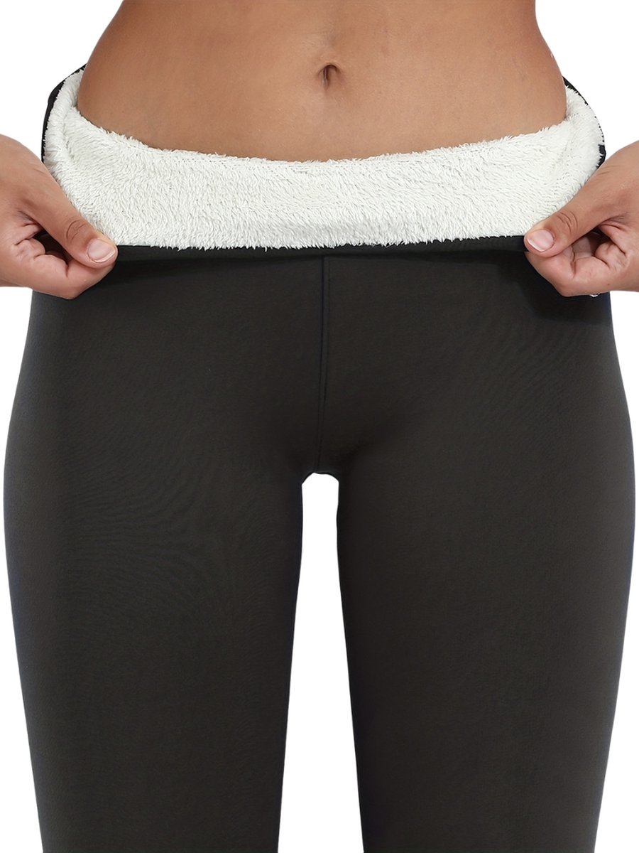 Goedkoopste Livano Winter Panty - Gevoerde Panty - Fleece panty - Legging Thermo Panty - Warme Panty - Elastisch - Hoge Taille - Maat XL - Zwart