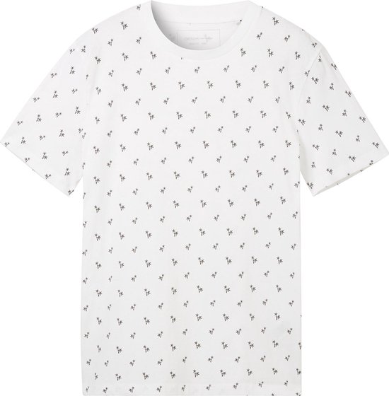 Tom Tailor T-shirt T Shirt Met Print 1042069xx12 35505 Mannen Maat - M