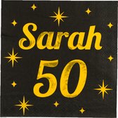Servetten 50 jaar Sarah Classy - 16 stuks