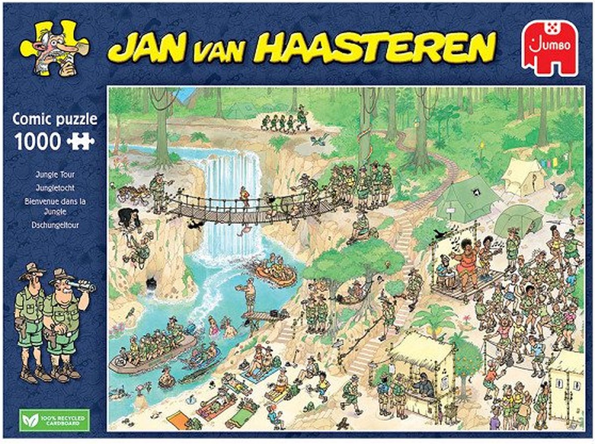 Jan van Haasteren - Jungletocht - Nederlands Kampioenschap Puzzelen 2024 - 1000 stukjes — afbeelding 4