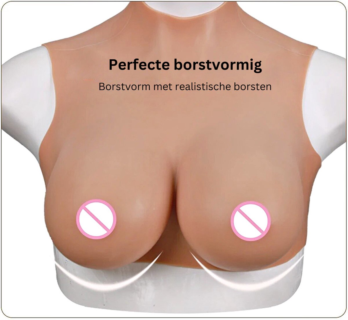 Levensechte Siliconen Borstprothesen Zelfklevende Mastectomie Grade Nep Borst Beha Verbeteren Inserts Borstimplantaten for Crossdresser Transgender Mastectomie Prothese Borstprotheses (Color : 1, Si