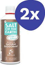 Salt of the Earth Gember & Jasmijn Deodorant Refill (2x 75ml)