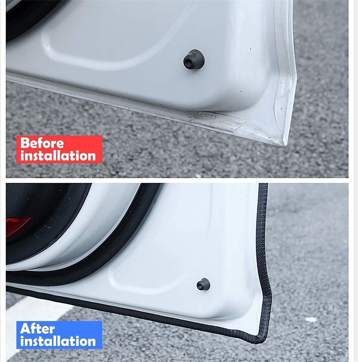 Verbeterde Auto Deur Rand Guard,16.4ft U Vorm Rubber