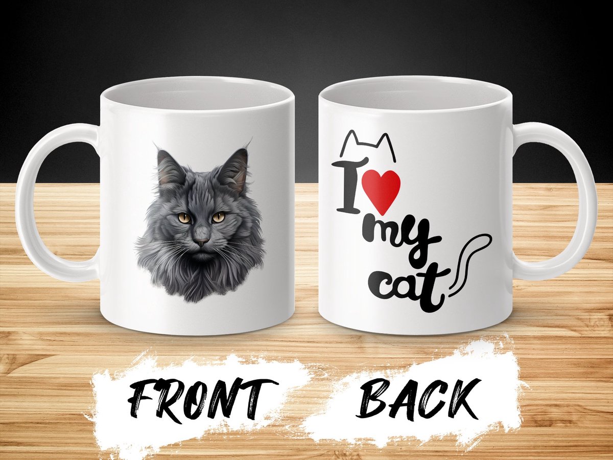 Mok Nebelung cat - kat - I love my cat - cat lovers - katten