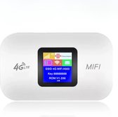 Mifi Router Draadloos Wifi - Mifi Router - Mifi - Wifi Router - Werkt Met Simkaart - 4G Router - 3000 mAh - Wit