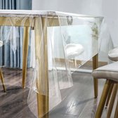 tafelkleed transparent - transparant, tafelbescherming \ doorzichtig tafelkleed, afwasbaar 1 x tafelkleed folie doorzichtig 137 x 213 cm