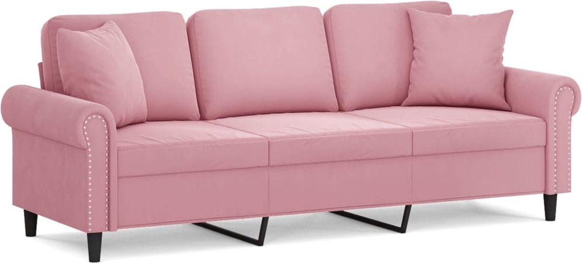 vidaXL 2-seater - Sofa - Roze