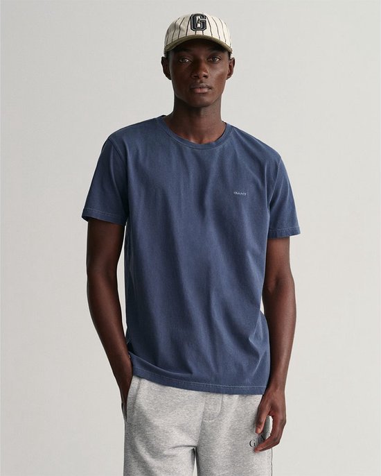 Gant Sunfaded T-shirt Met Korte Mouwen Blauw XL Man