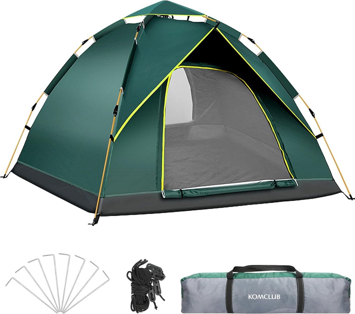 Campingtent Automatische lichtgewicht tent voor 2-3 personen, winddicht, UV-beschermd, geschikt voor strand, buiten, reizen, wandelen, kamperen, enz. Perfect voor.