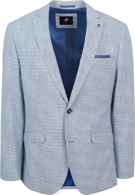 Convient - Colbert Grou Print Bleu Clair - Homme - Taille 46 - Coupe moderne