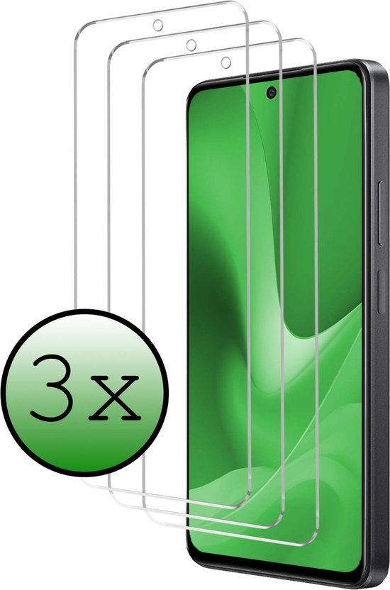 Screenprotector Geschikt voor OPPO A79 Screenprotector Tempered Glass - Screenprotector Geschikt voor OPPO A79 Beschermglas Screen Protector Glas - 3 Stuks