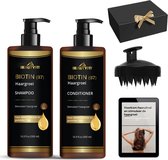 BeautyFit® - Haargroei Complete Set PRO - Shampoo - Conditioner - Scalp Massager - 3-delig - Incl. Ebook - Haargroei Producten Mannen Vrouwen - Biotine - Haar Versneller - Beschadigd Haar - Haar Vitamines