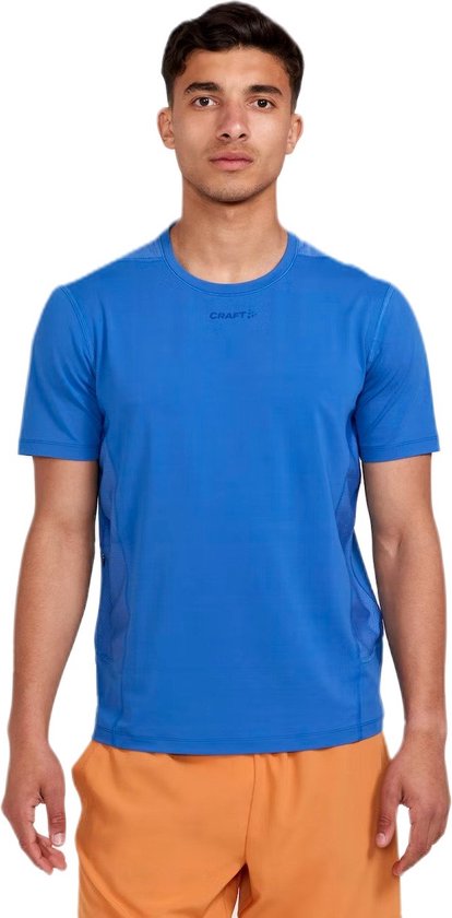 Craft Essence ss Tee M - Sportshirt - Blauw - HerenHeren