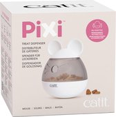 Catit - Speelgoed Voor Dieren - Kat - Ca Pixi Treat Dispenser Mouse 8x8x10cm Wit - 1st