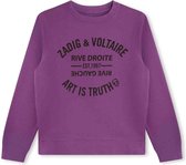 Zadig & Voltaire X60056 Pulls & Gilets Kids - Pull - Sweat à capuche - Cardigan - Violet - Taille 176