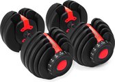 Verstelbare Dumbells - 24 kg - Halterset - 2 stuks - Home Gym - Krachttraining