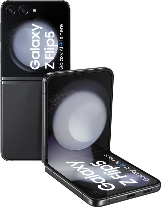 Samsung Galaxy Z Flip5 512GB グラファイト Samsung Galaxy Z Flip5 - 512GB - Graphite - 3.4 inch Flex Window | bol