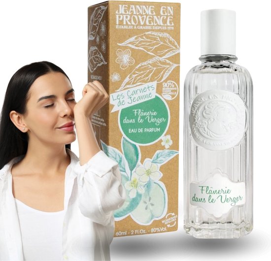 Jeanne en Provence - Les Carnets de Jeanne Flanerie dans Le Verger Eau de Parfum voor Vrouwen, Frisse Geur 60ml