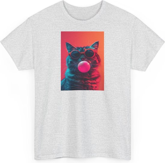 Cat Bubble - T-shirt - Grijs - XS