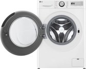 LG - Wasmachine - F4WR3011S6W - A %10- - 11KG - Wit met zwart deur