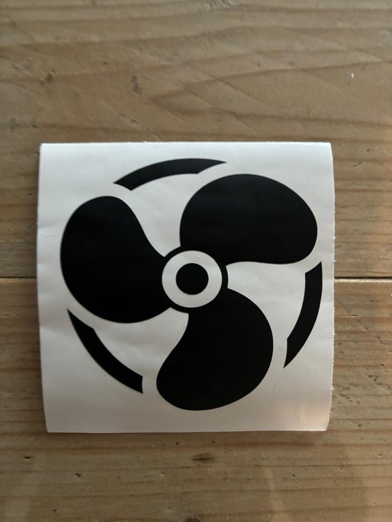 Boegschroef sticker 3 - 15 cm