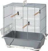 Savic petite cage à oiseaux gris argenté 42x25x41,5 cm