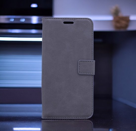 Samsung Galaxy S22 Plus Bookcase Grijs - étui portefeuille avec protection d'écran en Glas 3 pièces - ZT Accessoires