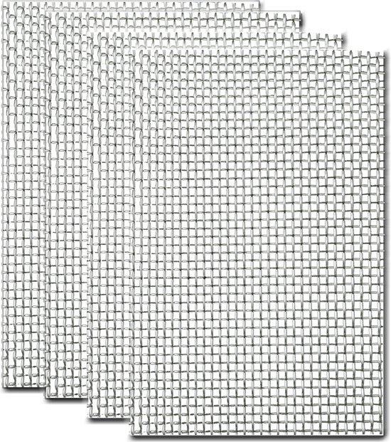 Foto: 304 roestvrijstalen gaasplaat 4 stuks gaaspanelen 20 gaas muis knaagdier insectengaas voor ventilatieopeningen huis keuken tuin 210 x 300 mm