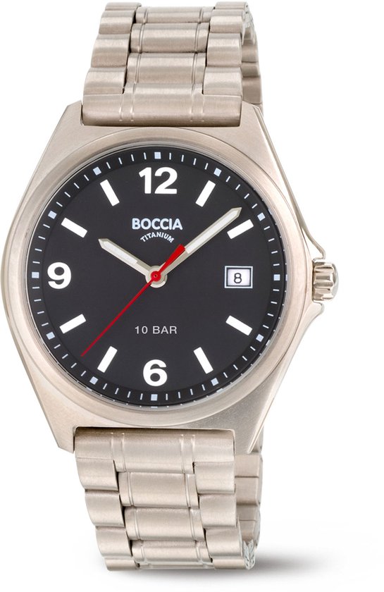 Boccia Titanium 3663-01 Heren Horloge