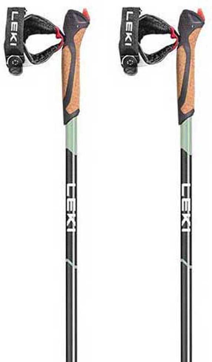 LEKI Smart Response Stokken 115cm – Carbon Nordic Walking Stokken met Smart Tip 2.0 en Shark Handgreep – Verstelbaar, Licht en Duurzaam