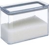 5Five Voorraadpot - keuken/voedsel - kunststof - 2000 ml - luchtdichte deksel - transparant - 20 x 10 x 14 cm