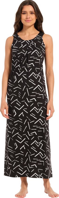 Robe de plage Pastunette femme - noir/blanc avec imprimé - 16241-262-1/999 - taille 50