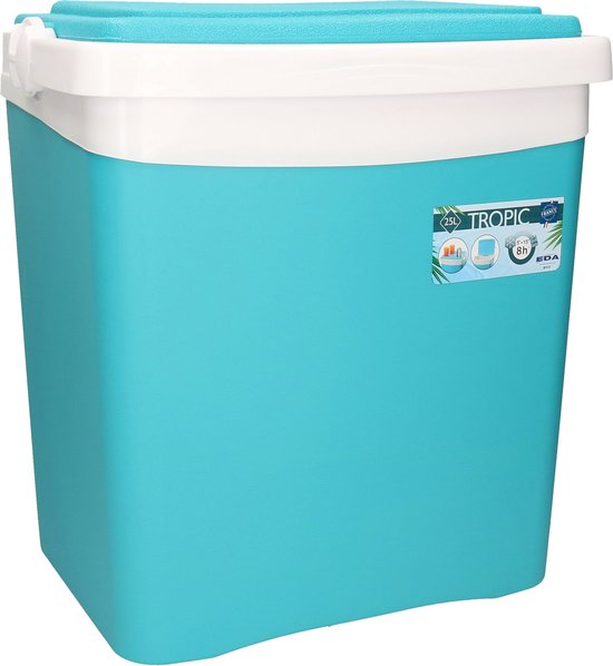 Eda Tropic koelbox - 25 liter - kunststof - blauw - 39 x 29 x 42 cm van EDA — afbeelding 3