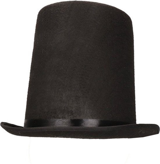 Hoge Abraham Lincoln hoed zwart voor volwassenen