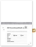 Eerste pagina van een kraambezoek invulboek met velden voor geboortedatum, tijd, gewicht en lengte.