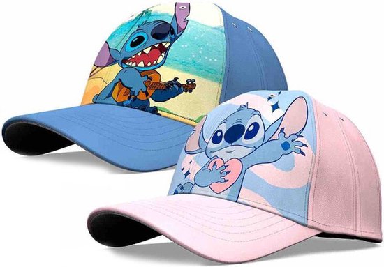 Casquette Disney Lilo & Stitch en Polyester - Rose ou Blauw - 1 Pièce