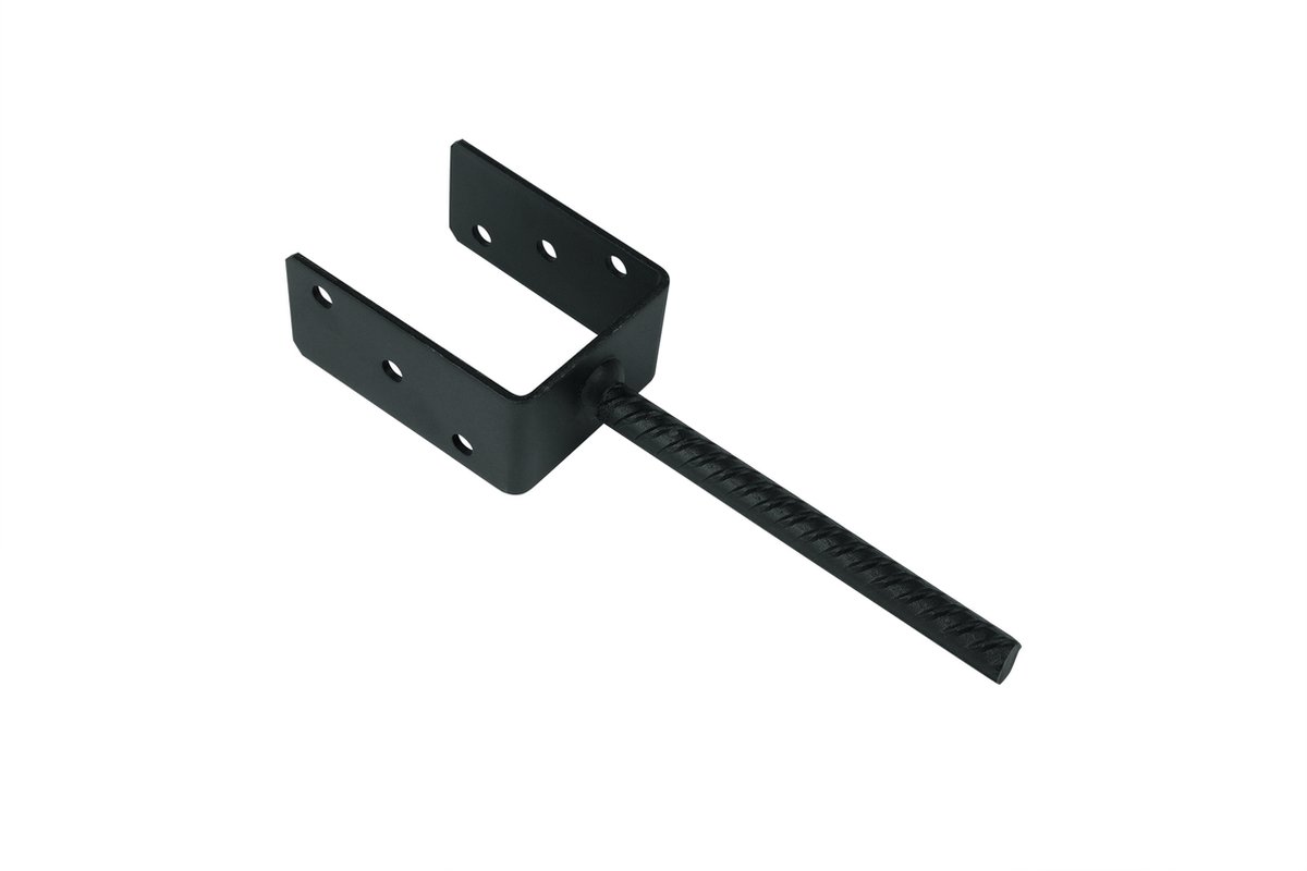 Goedkoopste Wovar Instortanker Zwart voor 9 x 9 cm Palen U|anker | Per Stuk