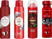 Old Spice Odour Blocker Fresh Deodorant Anti-transpirant Spray - 3 x 150ml Voordeelverpakking + haarloop