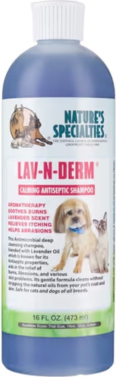 Nature's Specialties - Lav-N-Derm - Verzachtende En Antibacteriële Hondenshampoo - 473ML