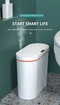 Smart Prullenbak - 15 Liter - Afvalscheiden - Slimme Sensor - Elektrische Afvalbak - Aroma diffuser - Wit