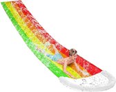 NewWave® - Water Buikschuifbaan Voor Kids - Opblaasbare Waterglijbaan - Regenboog Kleur - Met Sproeiers Aan Zijkant