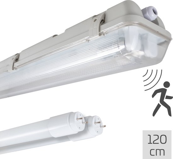LED's Light LED TL licht balk met sensor 120 cm - Bewegingssensor en nachtsensor - Waterdicht - 4200 lm