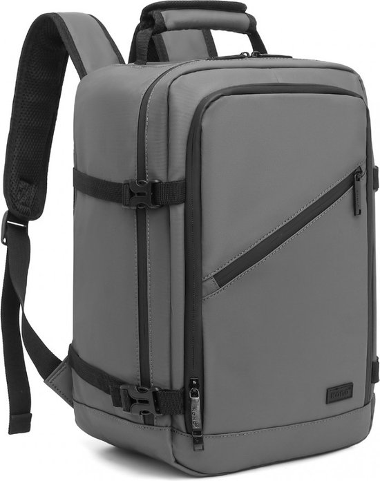 Kono Reistas - 20L - Rugzak - Handbagage Weekendtas - Backpack - PVC gecoat Polyester - Grijs