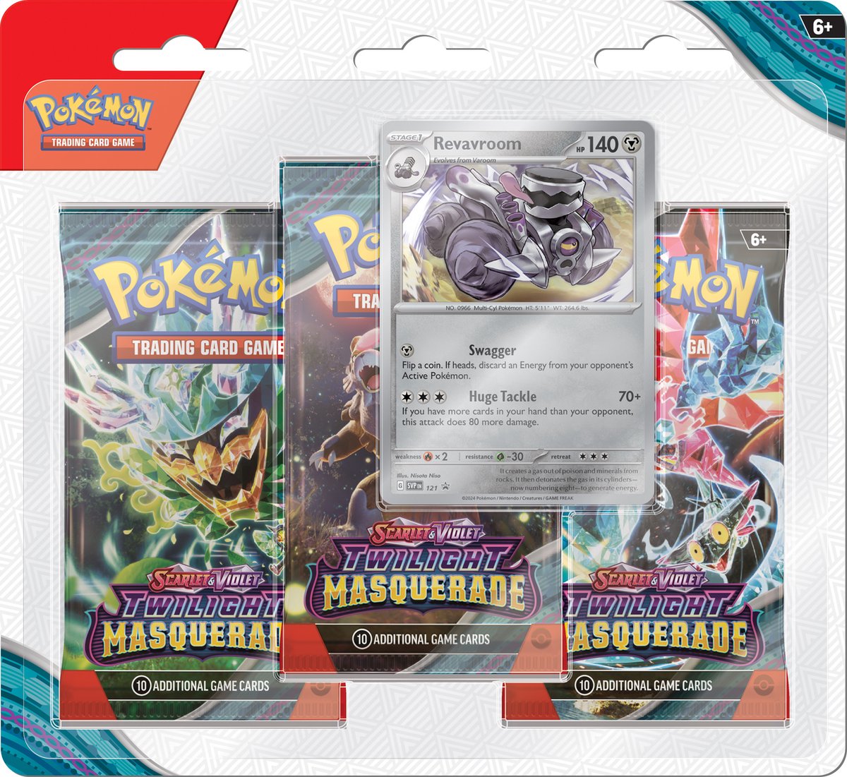 Pokémon Scarlet & Violet Twilight Masquerade Booster Blister Revavroom Kaarten
